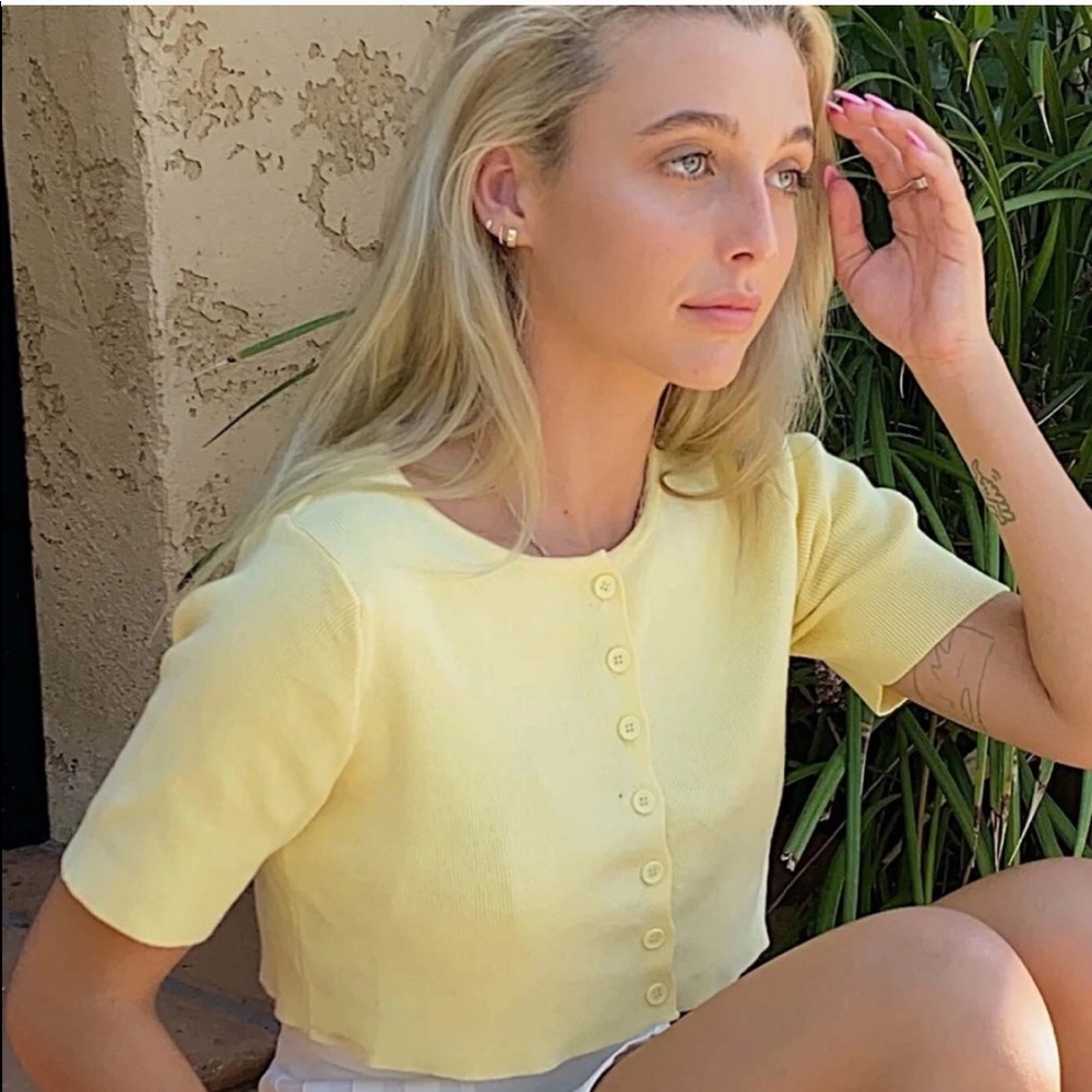 Princess polly Jayden top yellow